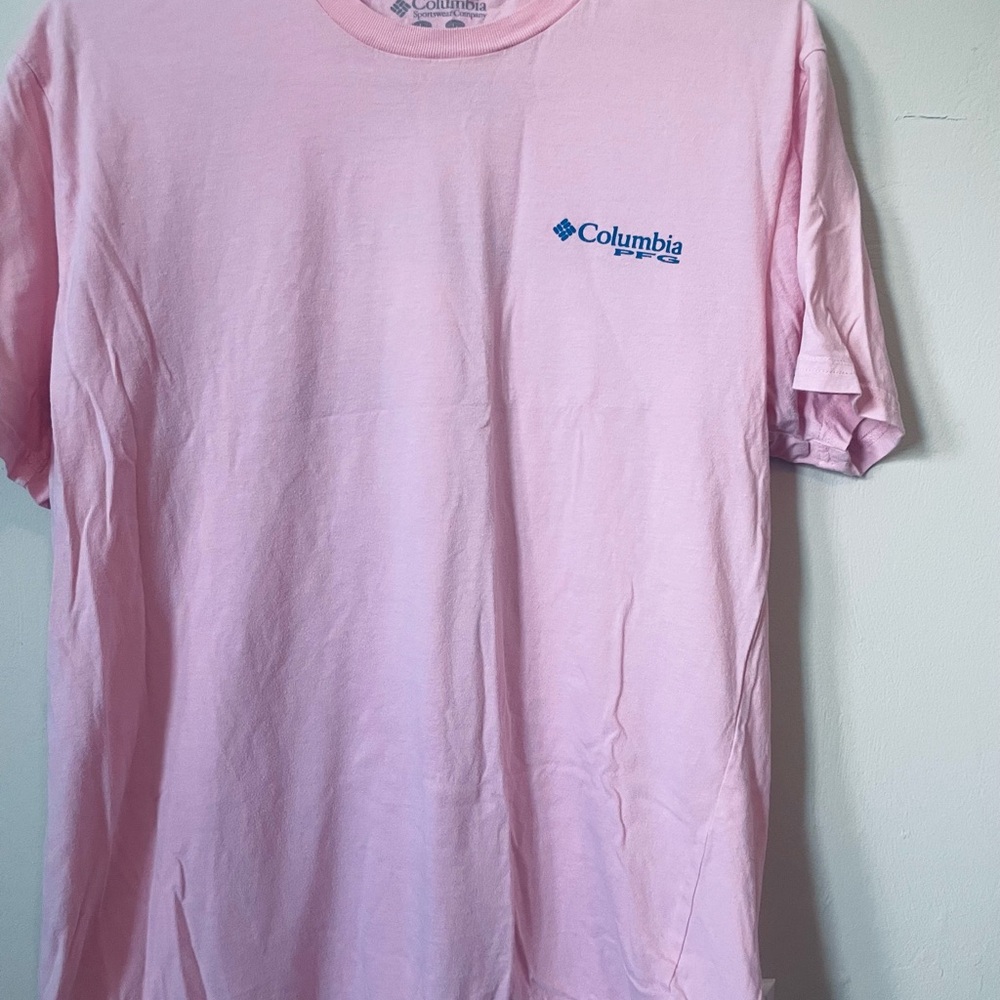 Columbia Men's Light Pink Short Sleeve Tee